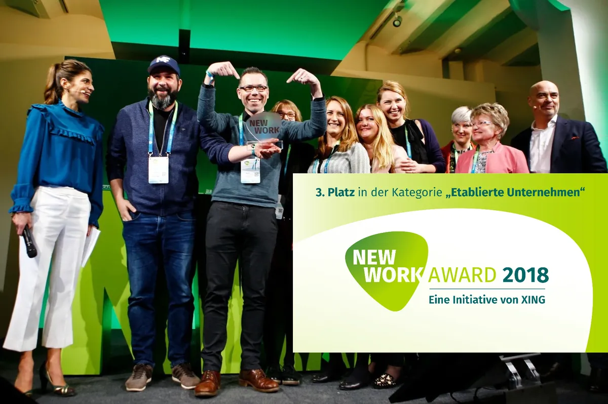 Music4Friends gewinnt Bronze beim New Work Award 2018.